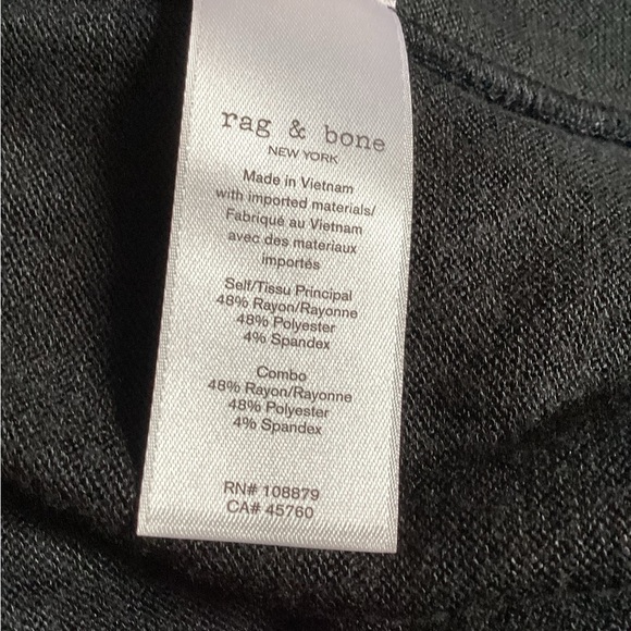 NWOT Rag & Bone Black Scoop Back Mini Dress Size M - Picture 5 of 5